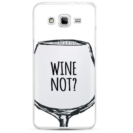 Силиконовый чехол Wine not white на Samsung Galaxy Grand Prime / Самсунг Галакси Гранд Прайм