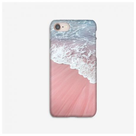 Силиконовый чехол розовый песок на Apple iPhone 8 Plus/ Айфон 8 Плюс