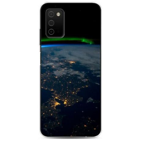 Силиконовый чехол "Земля из космоса" на Samsung Galaxy A03S / Самсунг Галакси A03S