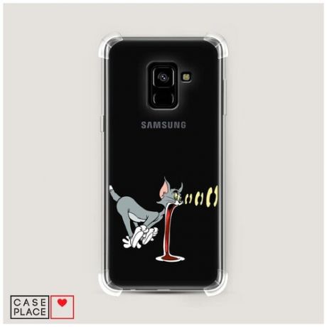Чехол силиконовый Противоударный Samsung Galaxy A8 2018 Отвальное удивление