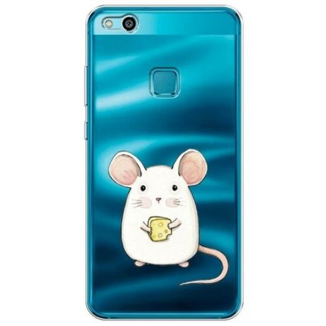 Силиконовый чехол "Рождественская мышка" на Huawei P10 Lite / Хуавей П10 Лайт