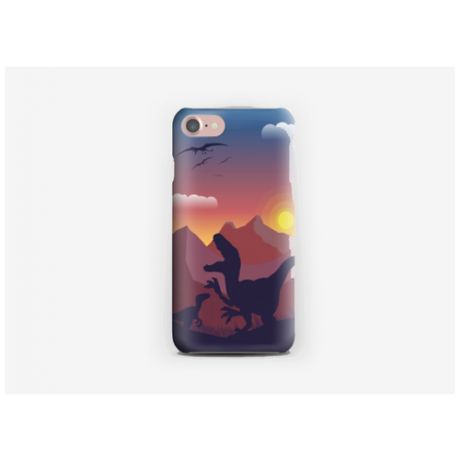 Силиконовый чехол динозавр на Apple iPhone 8/ Айфон 8