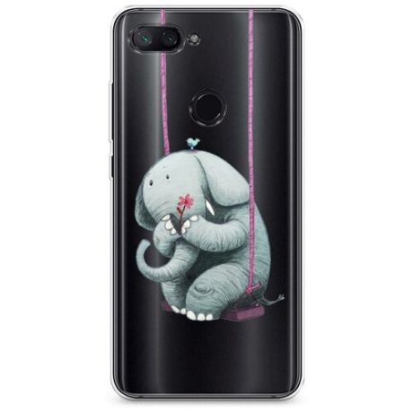Силиконовый чехол "Грустный слоник" на Xiaomi Mi 8 Lite (Youth Edition) / Сяоми Ми 8 Лайт (Юс Эдишн)