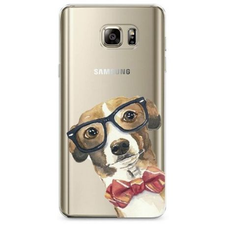 Силиконовый чехол "Умный пес" на Samsung Galaxy Note 5 / Самсунг Галакси Нот 5