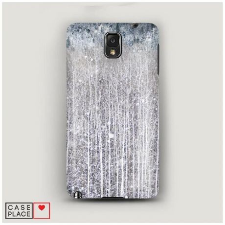 Чехол Пластиковый Samsung Galaxy Note 3 Снежный лес
