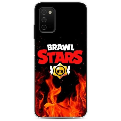 Силиконовый чехол "Brawl Stars огонь" на Samsung Galaxy A03S / Самсунг Галакси A03S