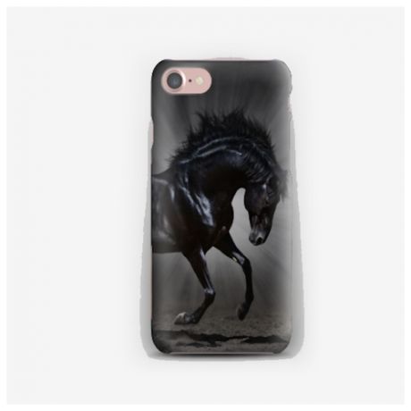 Силиконовый чехол лошадь на Apple iPhone 8/ Айфон 8