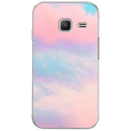 Силиконовый чехол "Розовые облака" на Samsung Galaxy J1 mini 2016 / Самсунг Галакси Джей 1 мини 2016