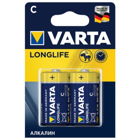 Батарейка VARTA LONGLIFE C/LR14 бл 2