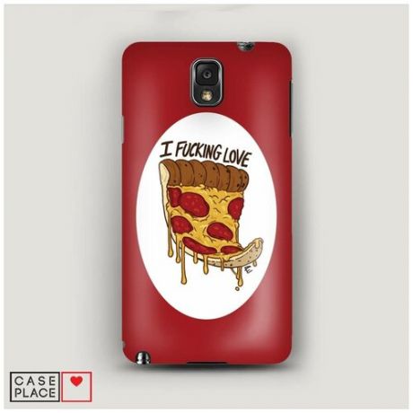 Чехол Пластиковый Samsung Galaxy Note 3 I fucking love pizza