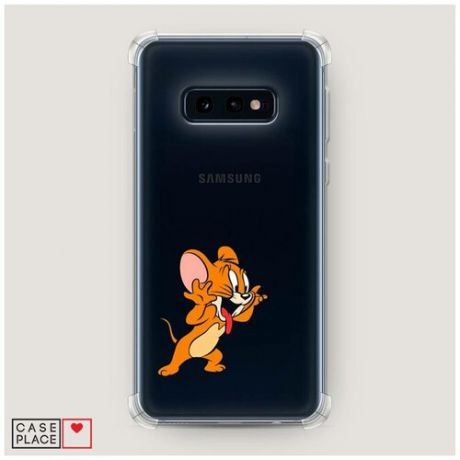 Чехол силиконовый Противоударный Samsung Galaxy S10E Мышонок Джерри