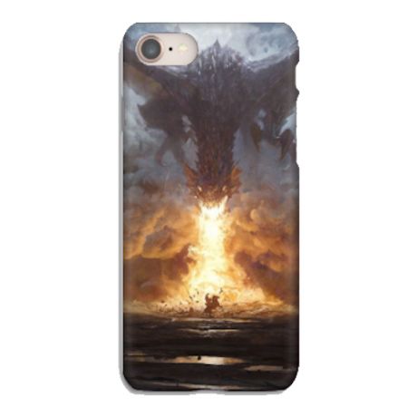 Силиконовый чехол дракон на Apple iPhone 8 Plus/ Айфон 8 Плюс