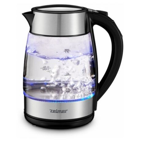 Чайник Zelmer ZCK8026, серебристый/черный