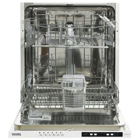 Встраиваемая посудомоечная машина Vestel VDWBI 601 M2, серебристый/белый