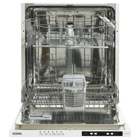 Встраиваемая посудомоечная машина Vestel VDWBI 601 M1, серебристый/белый