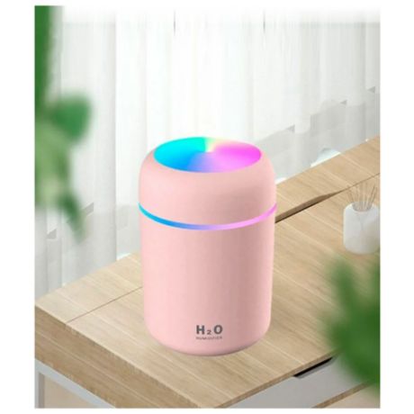 Мини-увлажнитель воздуха С подсветкой HUMIDIFIER H2O DQ PINK