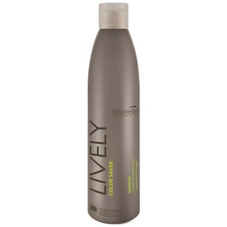 Шампунь Nouvelle Lively Color Saver Shampoo для защиты цвета окрашенных волос с маслом сладкого миндаля и цветами лотоса 250 мл