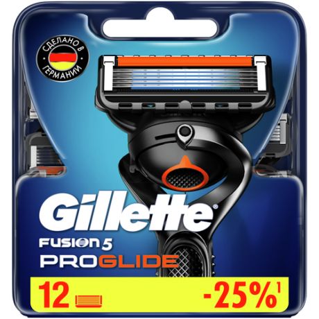 Сменные кассеты Gillette Fusion5 ProGlide, 12 шт.