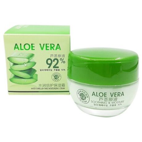 SHUBOFU, Крем-гель для лица Aloe Vera 92% Soothing Gel Увлажняющий, Сохранение Молодости, 70 гр