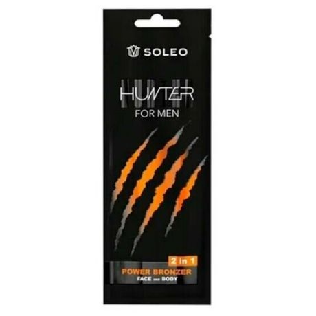 Крем Soleo Hunter for Man Bronzer крем для загара 5 мл набор из 5 штук