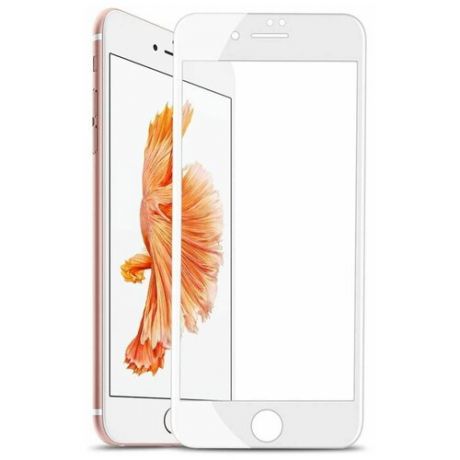 Защитное стекло на iPhone 6Plus/6SPlus, 3D белый, тех.паке