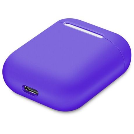 Чехол силиконовый для наушников Apple AirPods 1/2 - Темно-Фиолетовый