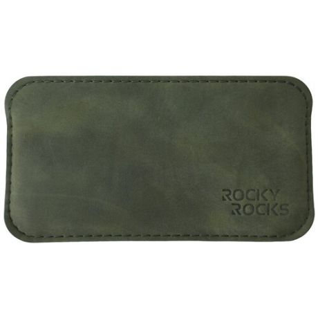 Кожаный чехол Rocky Rocks для iPhone 12/12 Pro, 13/13 Pro Зелёный Мрамор