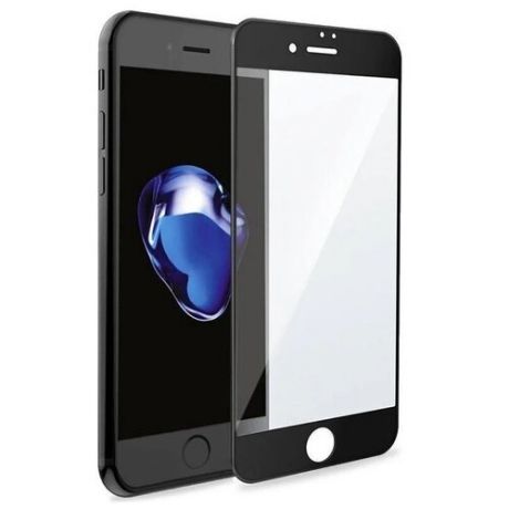 Защитное стекло на iPhone 7Plus/8Plus, 3D Tiger Glass, черное, с олеофобным покрытием