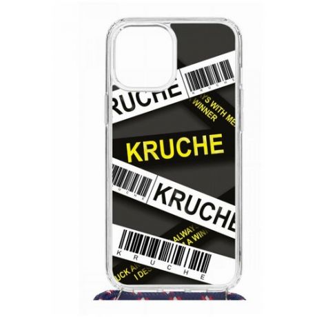 Чехол Apple iPhone 12 Pro Max Magrope MagSafe Kruche Print Kruche/с шнурком/накладка/противоударный/защита камеры/с рисунком/МагСейф