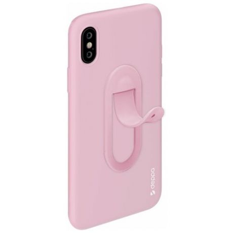 Подставка/автодержатель Deppa Easy Life Click Holder для смартфона, силикон, розовый