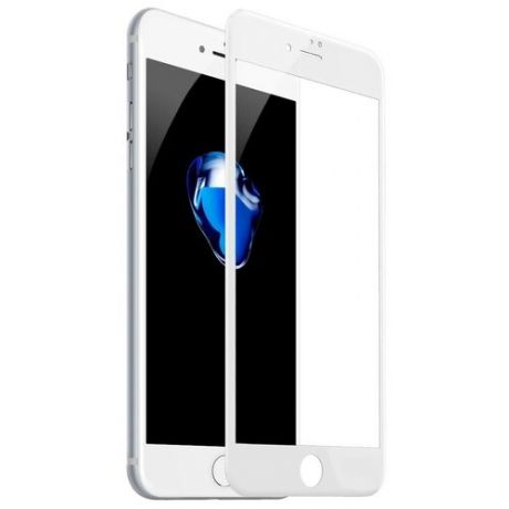 Защитное стекло на iPhone 6Plus/6SPlus, 3D Tiger Glass, белое, с олеофобным покрытием