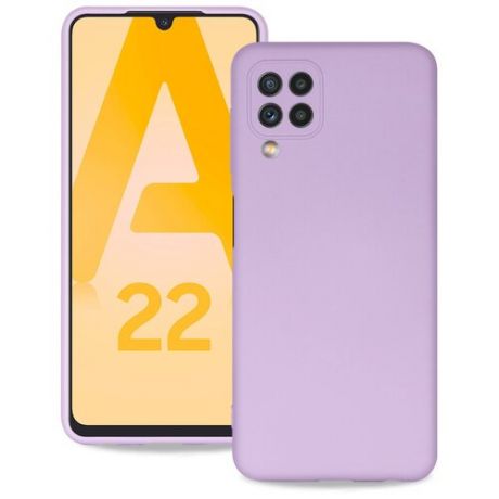 Чехол на Samsung Galaxy A22 / Защитный чехол для Самсунг Галакси А22 / Противоударный чехол с защитой камеры, Тёмно-Синий матовый