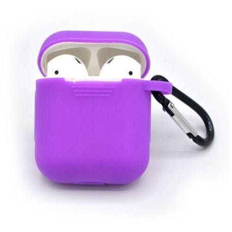 Чехол для наушников Apple AirPods/AirPods 2 фиолетовый