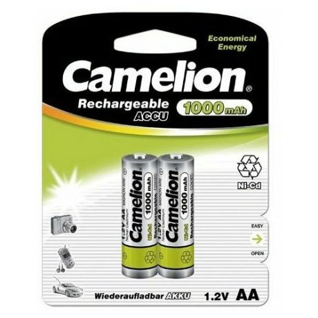 Аккумулятор бытовой Camelion R6 AA BL2 NI- CD 1000mAh