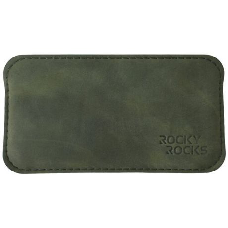 Кожаный чехол Rocky Rocks для iPhone 12 Pro Max, 13 Pro Max Зелёный Мрамор