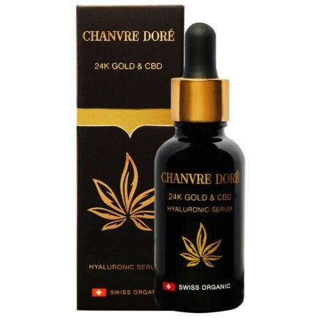 CHANVRE DORE Сыворотка с гиалуроновой кислотой и с комплексом 24К GOLD и CBD