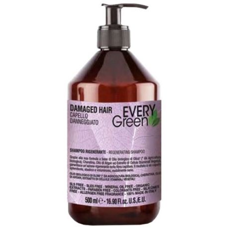 Шампунь для волос восстанавливающий Dikson Every Green Damaged Hair Shampoo Rigenerante для поврежденных волос 1000 мл