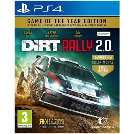 DiRT Rally 2.0 Game of the Year Edition [PS4, английская версия]