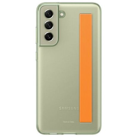 Чехол для Samsung Galaxy S21 FE Slim Strap Cover Olive Green EF-XG990CMEGRU