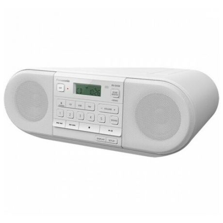 Аудиомагнитола Panasonic RX-D550GS-W белый 20Вт/CD/CDRW/MP3/FM(dig)/USB
