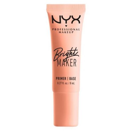 NYX professional makeup Мини-праймер The Bright Maker Primer Mini, 8 мл, персиковый