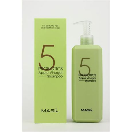 Шампунь с яблочным уксусом | Masil 5 Probiotics Apple Vinegar Shampoo 500ml