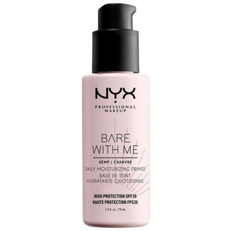 NYX professional makeup Праймер для лица Bare With Me SPF 30 Daily Protecting Primer, 75 мл, 114 г, белый