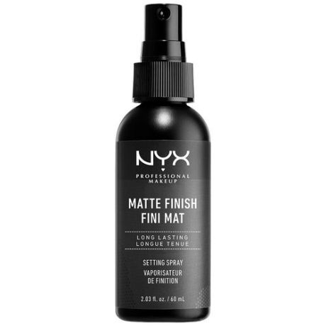 NYX professional makeup Спрей-фиксатор для макияжа Matte Finish Setting Spray, 60 мл, прозрачный
