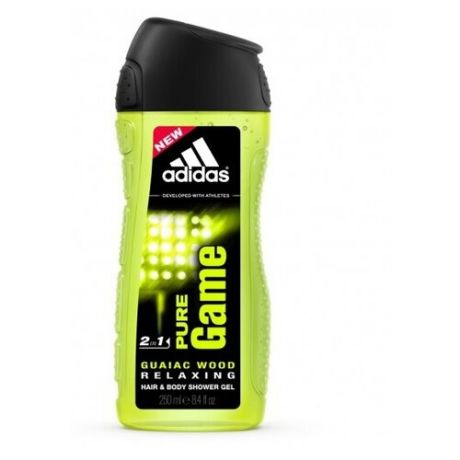 Шампунь - гель д/душа Adidas men Pure Game Гель для душа для тела и волос 250 мл.