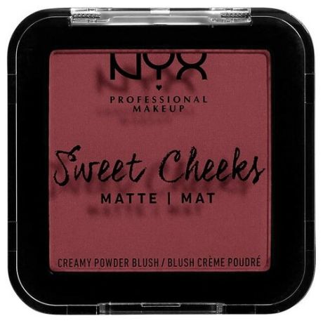 NYX professional makeup Прессованные румяна Sweet Cheeks Creamy Powder Matte, 4 citrine rose