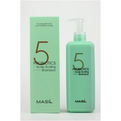 Глубокоочищающий шампунь с пробиотиками | Masil 5 Probiotics Scalp Scaling Shampoo 500ml