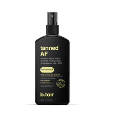 B. TAN, Интенсивное, сухое масло-спрей Tanned AF intensifier tanning oil, 236 мл