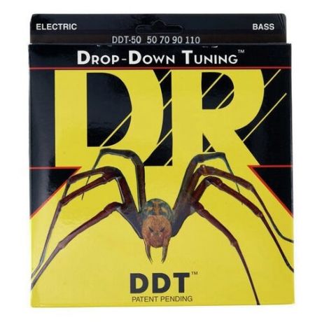 DDT-50 Drop- Down Tuning Комплект струн для бас- гитары, сталь, Heavy, 50-110, DR