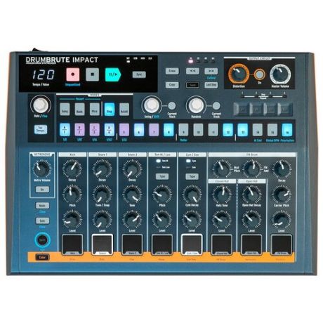Аналоговый синтезатор Arturia DrumBrute Impact, MCI56120, темно- серый, оранжевый